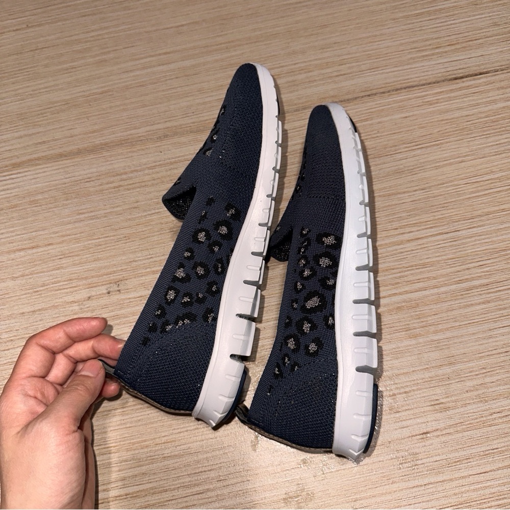 Cole Haan Women's Navy Loafers - Picture 4 of 6